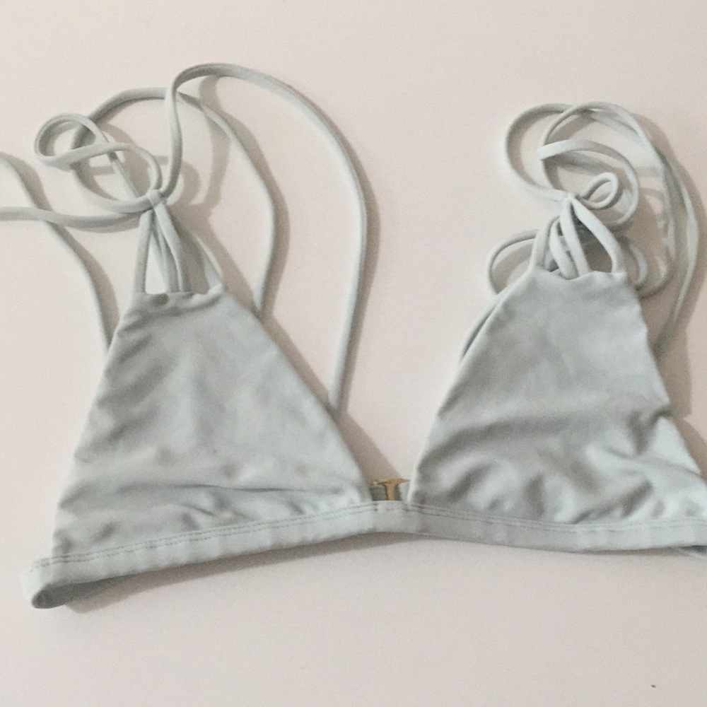 Tori Praver bikini top size large mint color